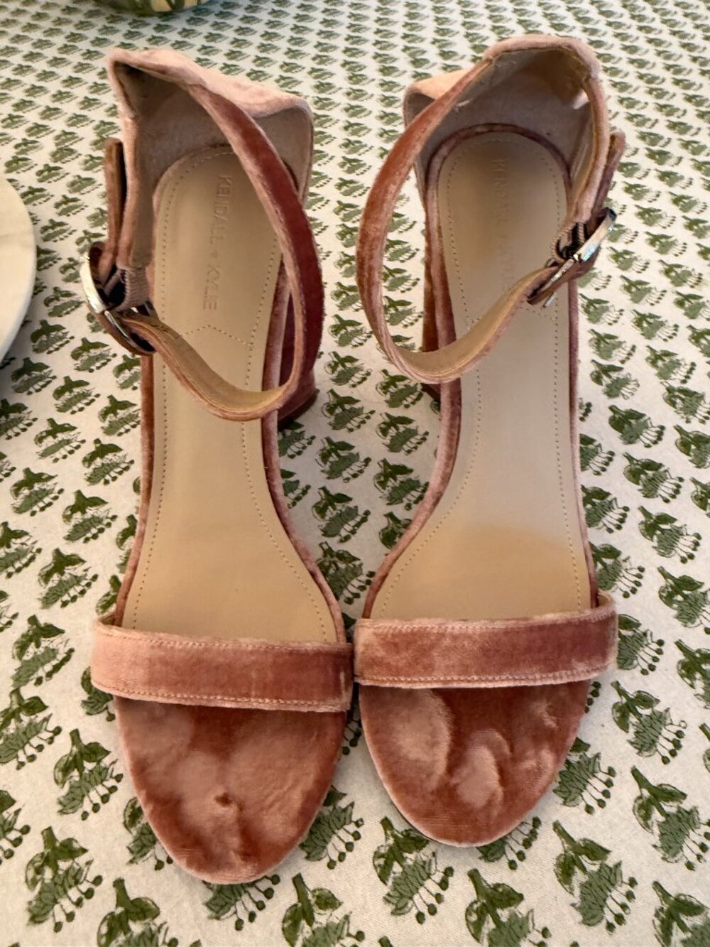 Kendall + Kylie Pink Velvet Heels | Womens Size 9